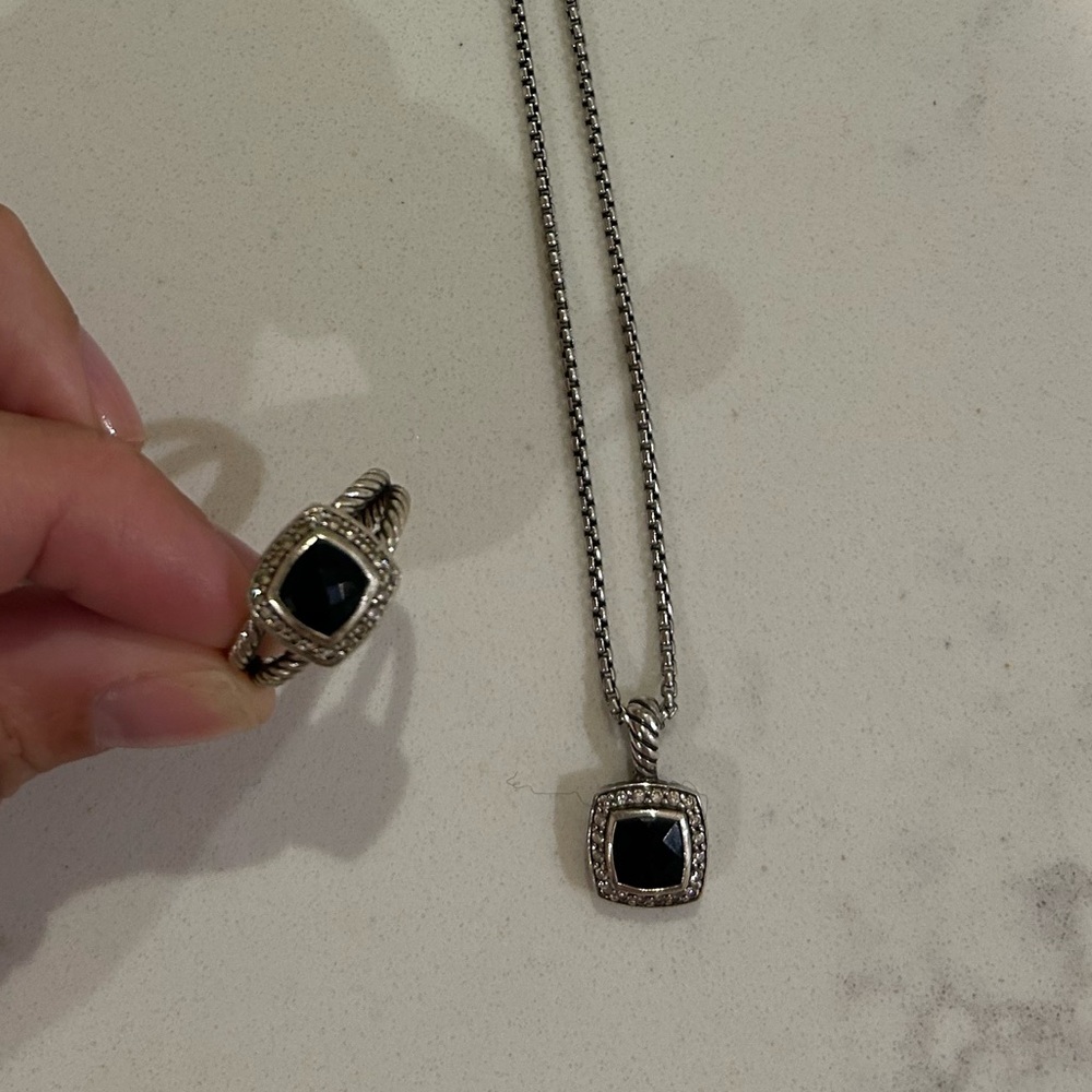 Timeless David Yurman matching necklace&ring